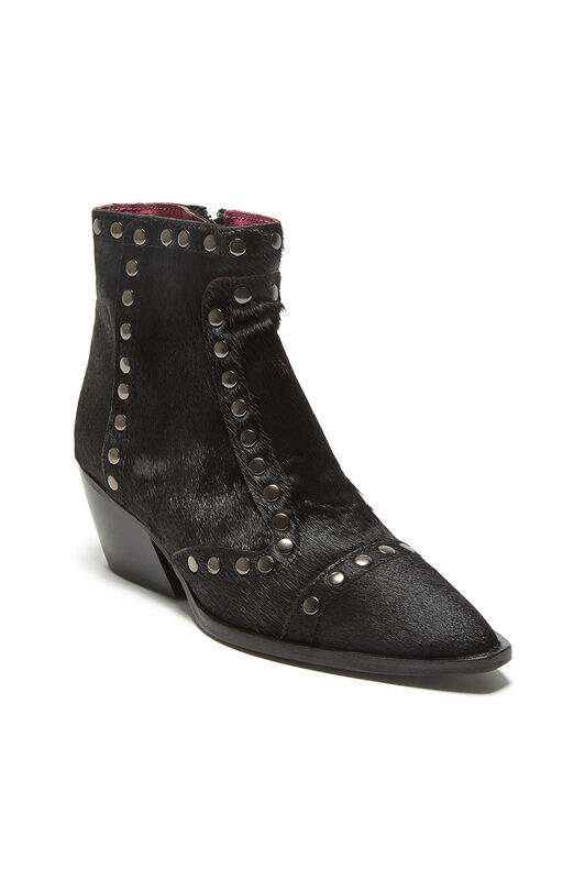 Maliparmi LEATHER REBEL ANKLE BOOT Black SY016203041