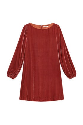 Maliparmi VELVET FLOW KLEID Staubrot JF681062026 Maliparmi VELVET FLOW KLEID Staubrot JF681062026