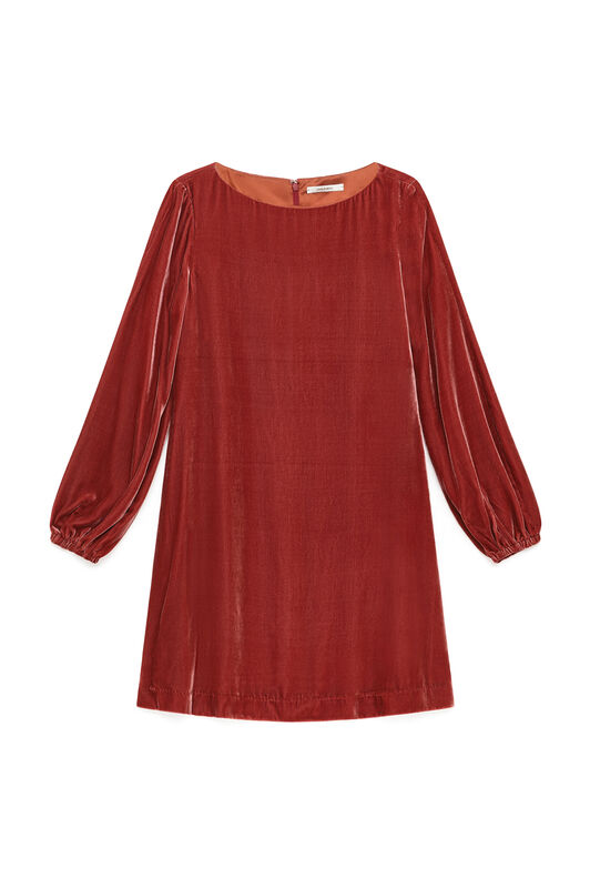 Maliparmi VELVET FLOW KLEID Staubrot JF681062026 Maliparmi VELVET FLOW KLEID Staubrot JF681062026