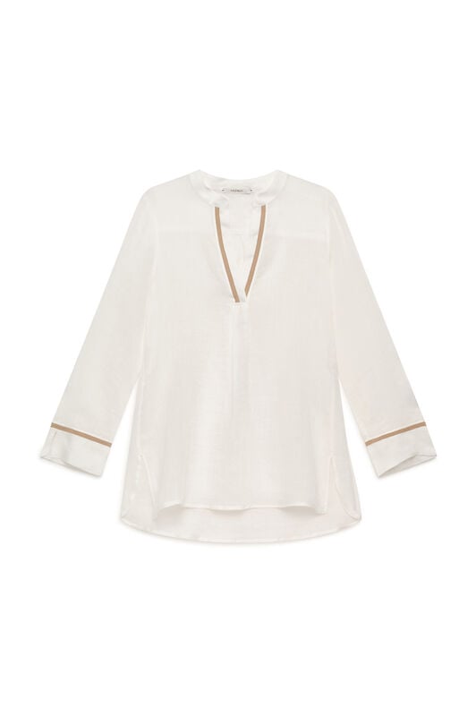 Malìparmi LIGHT RAMIE' CAFTAN Blanc Naturel JM554840103