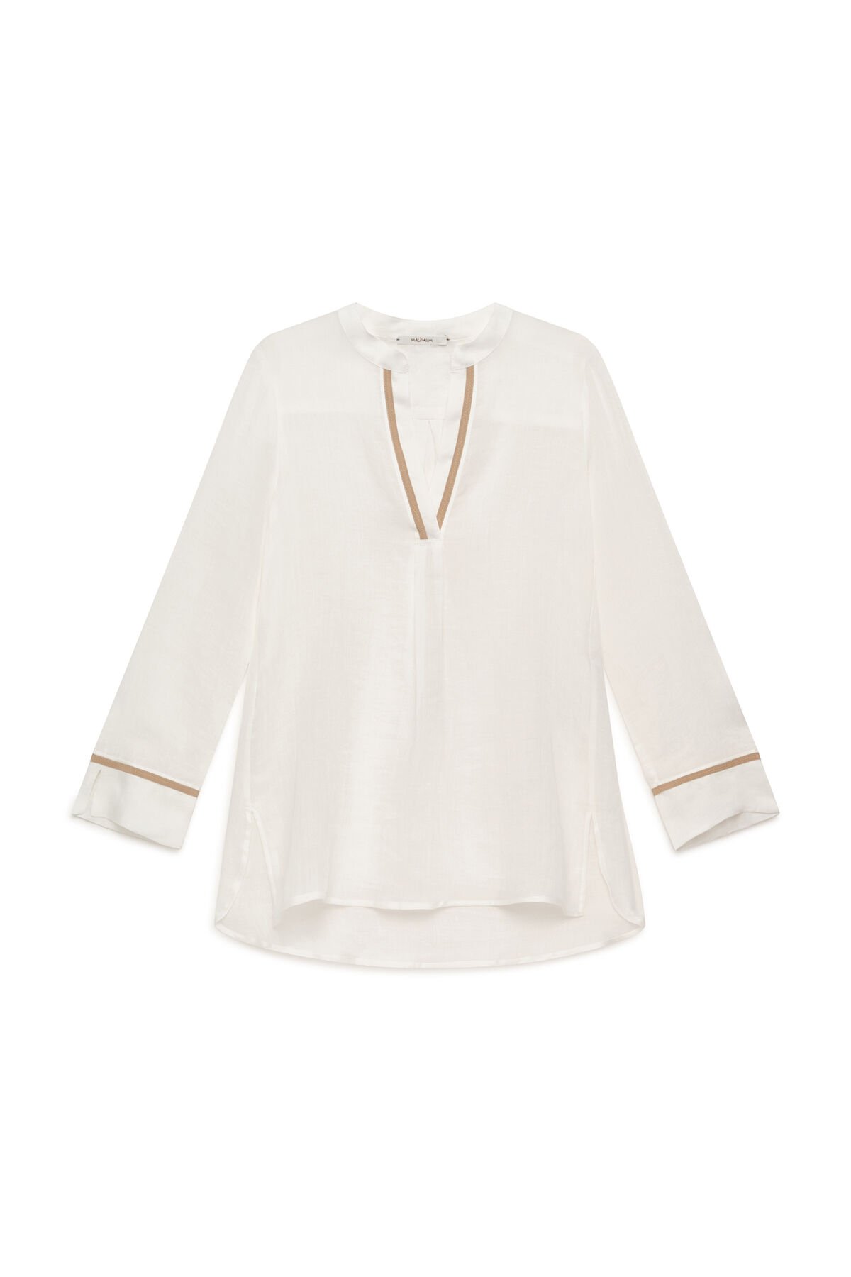 Malìparmi LIGHT RAMIE' CAFTAN Blanc Naturel JM554840103