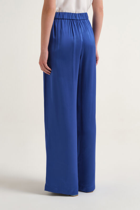 Malìparmi SHINY CADY TROUSERS Cobalt JH807550631