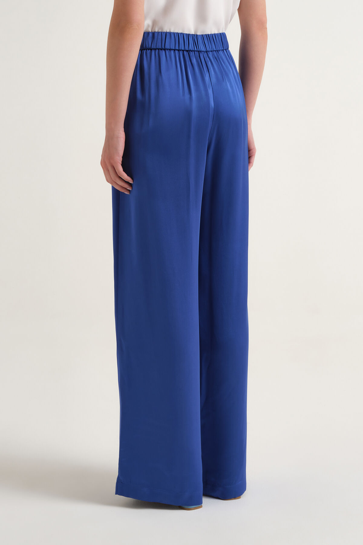 Malìparmi SHINY CADY TROUSERS Cobalt JH807550631