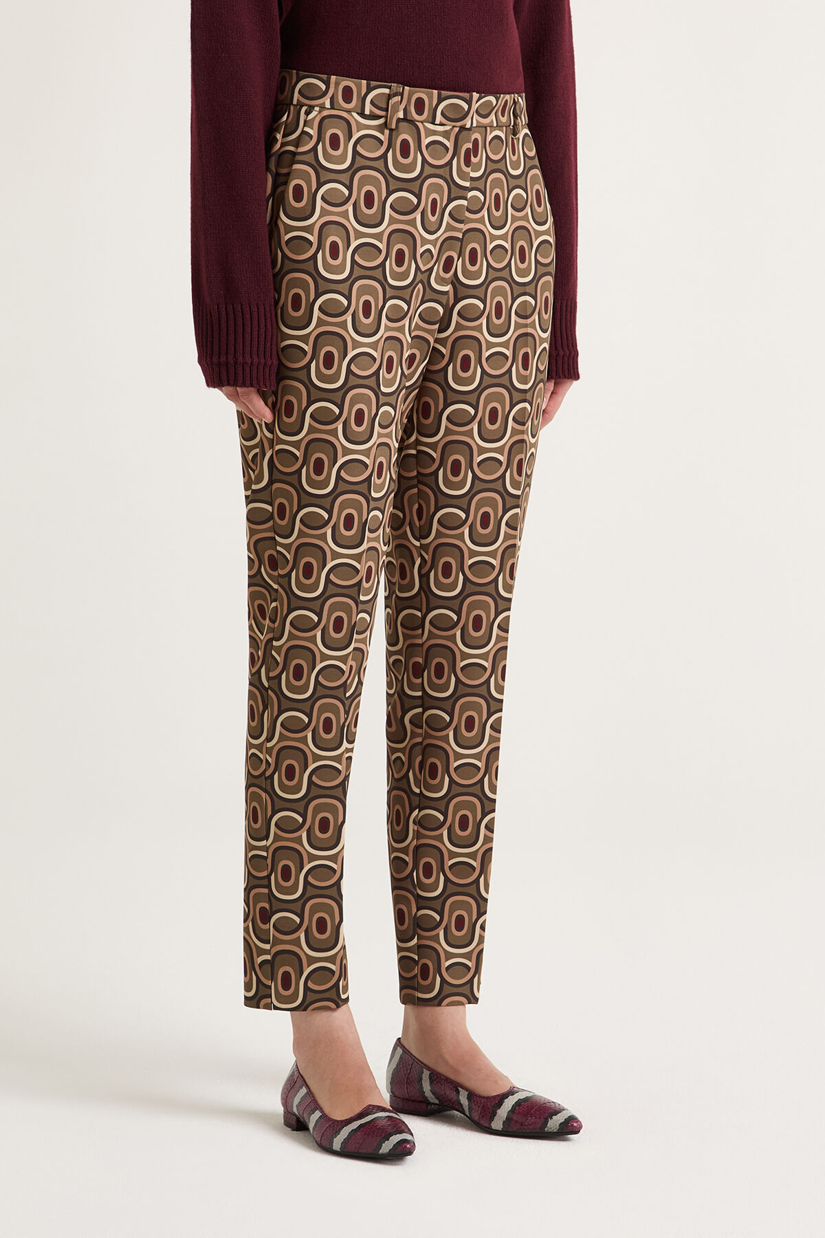 Maliparmi ROLLING CHAIN TROUSERS Green JH801560169