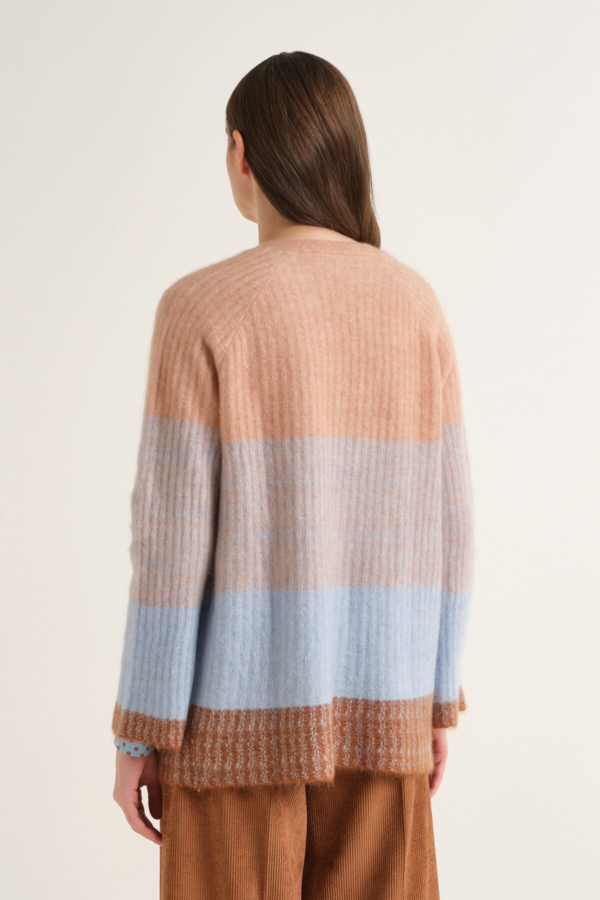 Maliparmi WOOL WINTER SUNSET CARDIGAN Brown JN371378217 Maliparmi WOOL WINTER SUNSET CARDIGAN Brown JN371378217