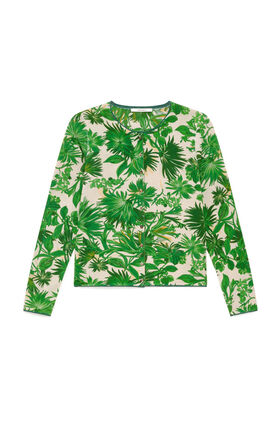 Malìparmi COTTON PRINTED CARDIGAN Green JN359978215
