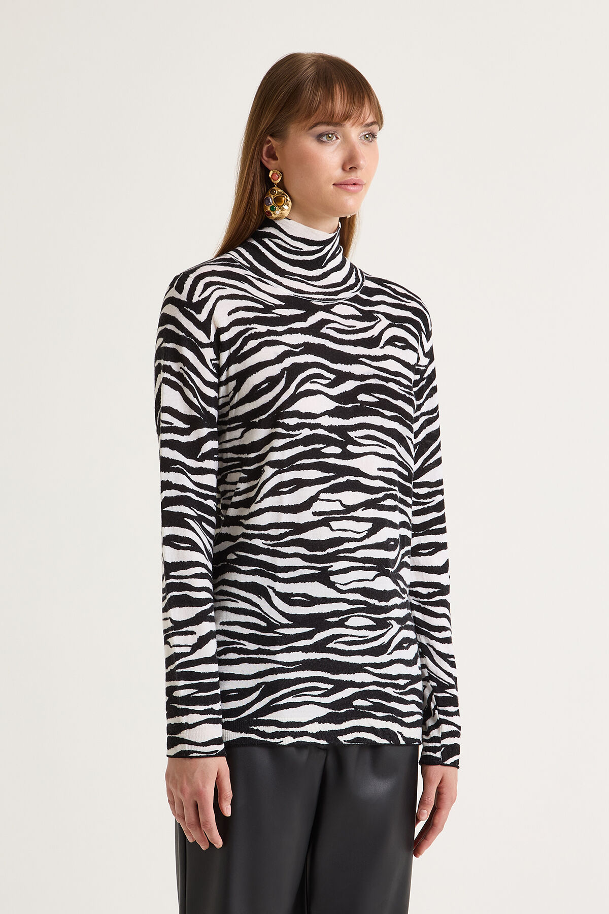 Maliparmi PRINTED KNIT KNITWEAR Natural JQ510478200