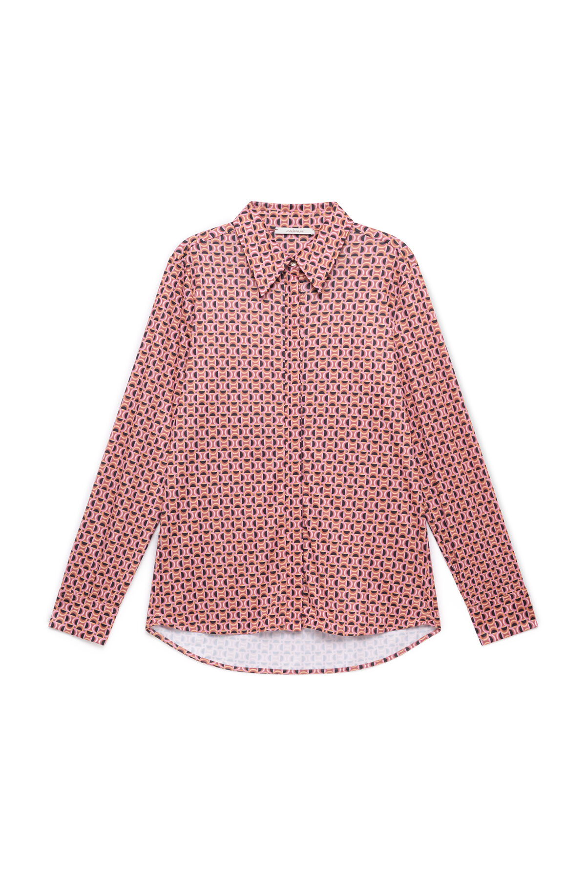 Maliparmi MICRO PRINT JERSEY SHIRT Pink JM556470654 Maliparmi MICRO PRINT JERSEY SHIRT Pink JM556470654