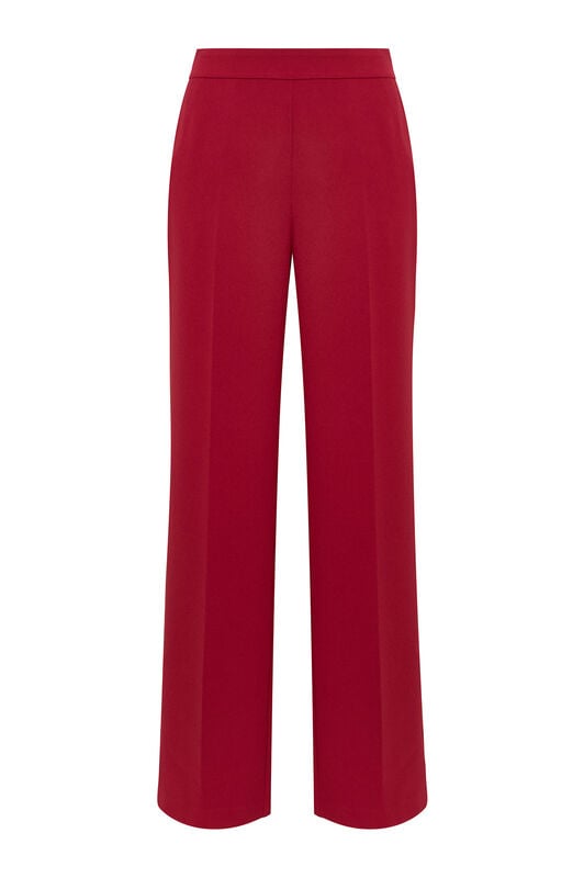 Maliparmi SABLÉ CREPE TROUSER Crimson JH757950166