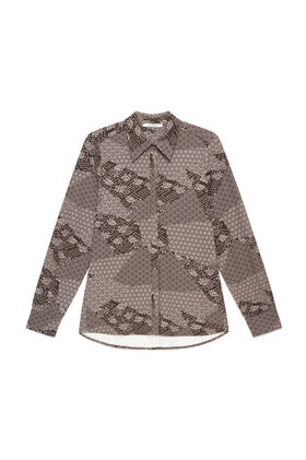 Maliparmi MOSAIC KIMONO SHIRT Grey JM556470679