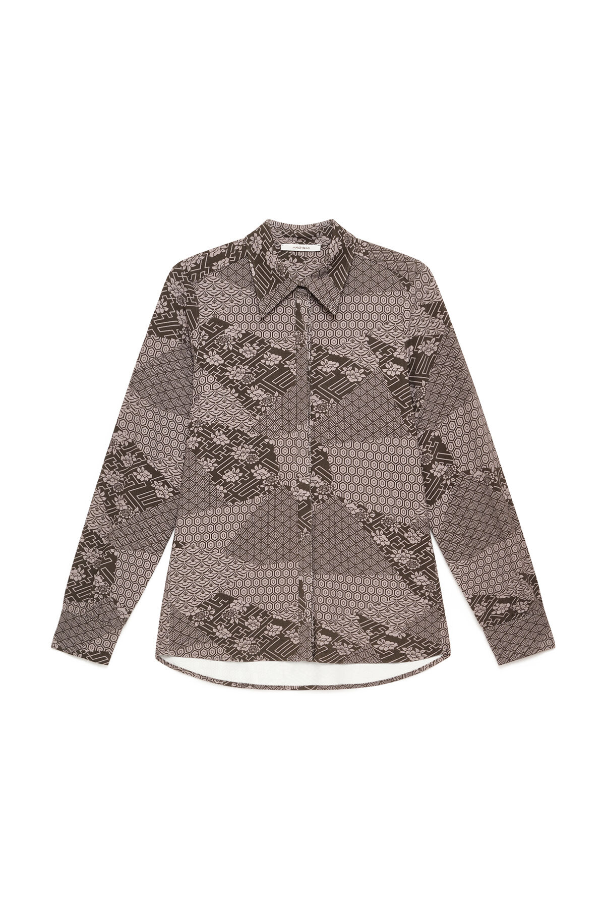 Maliparmi MOSAIC KIMONO SHIRT Grey JM556470679 Maliparmi MOSAIC KIMONO SHIRT Grey JM556470679
