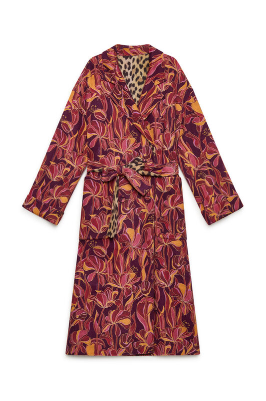 Maliparmi DOUBLE TROUBLE OVERCOAT Bordeaux JB538820292