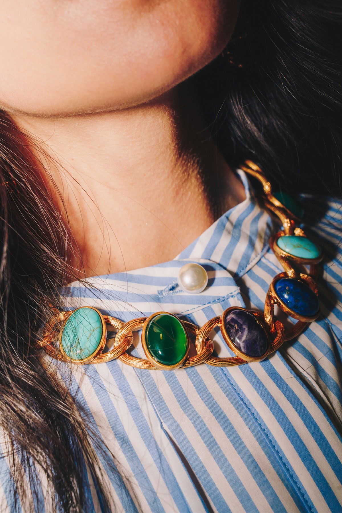 Maliparmi METAL CHEER NECKLACE Blue TC052296067