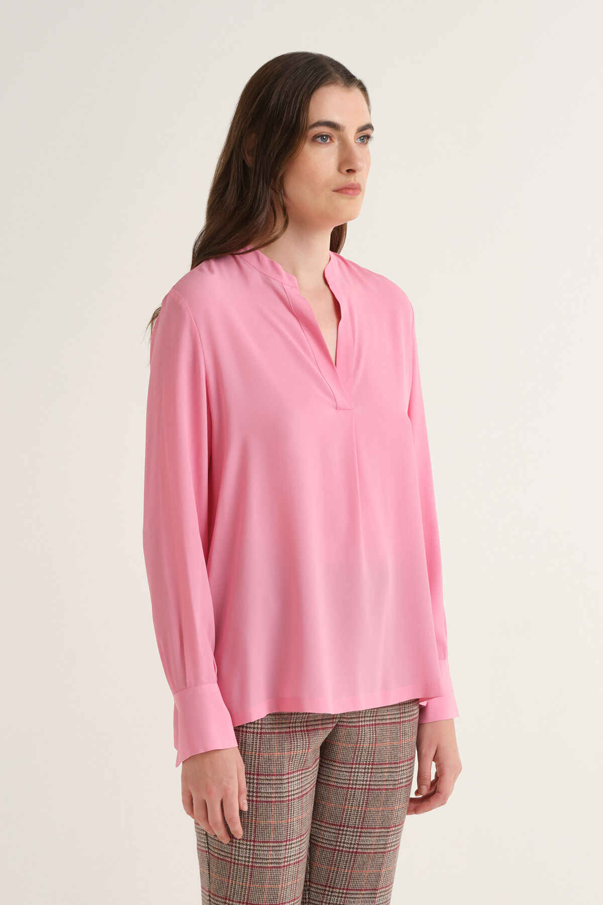 Maliparmi FLUID CREPE SHIRT Peony Pink JM103350672 Maliparmi FLUID CREPE SHIRT Peony Pink JM103350672