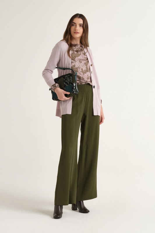 Maliparmi PURE CADY TROUSER Military Green JH809350692 Maliparmi PURE CADY TROUSER Military Green JH809350692
