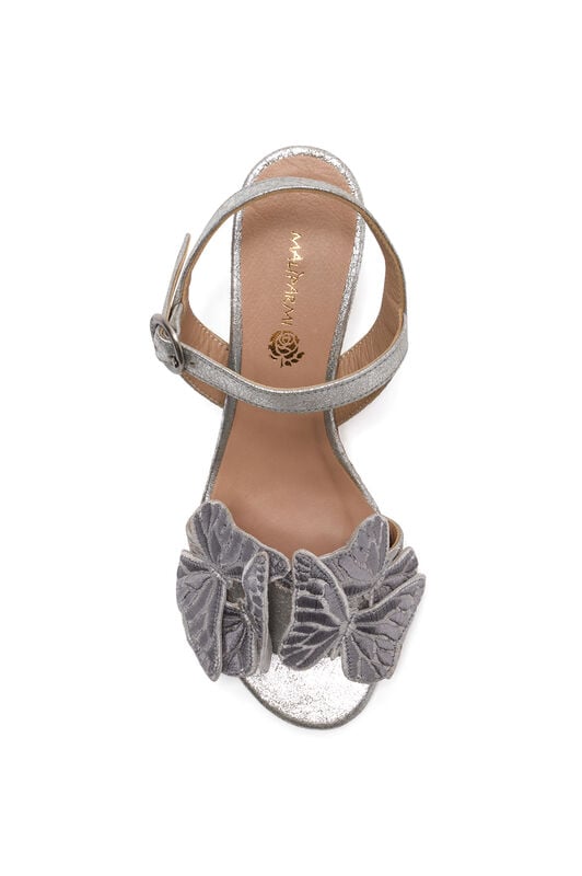 Malìparmi CHIC BUTTERFLY SANDAL Old Silver SA097407236 Malìparmi CHIC BUTTERFLY SANDAL Old Silver SA097407236