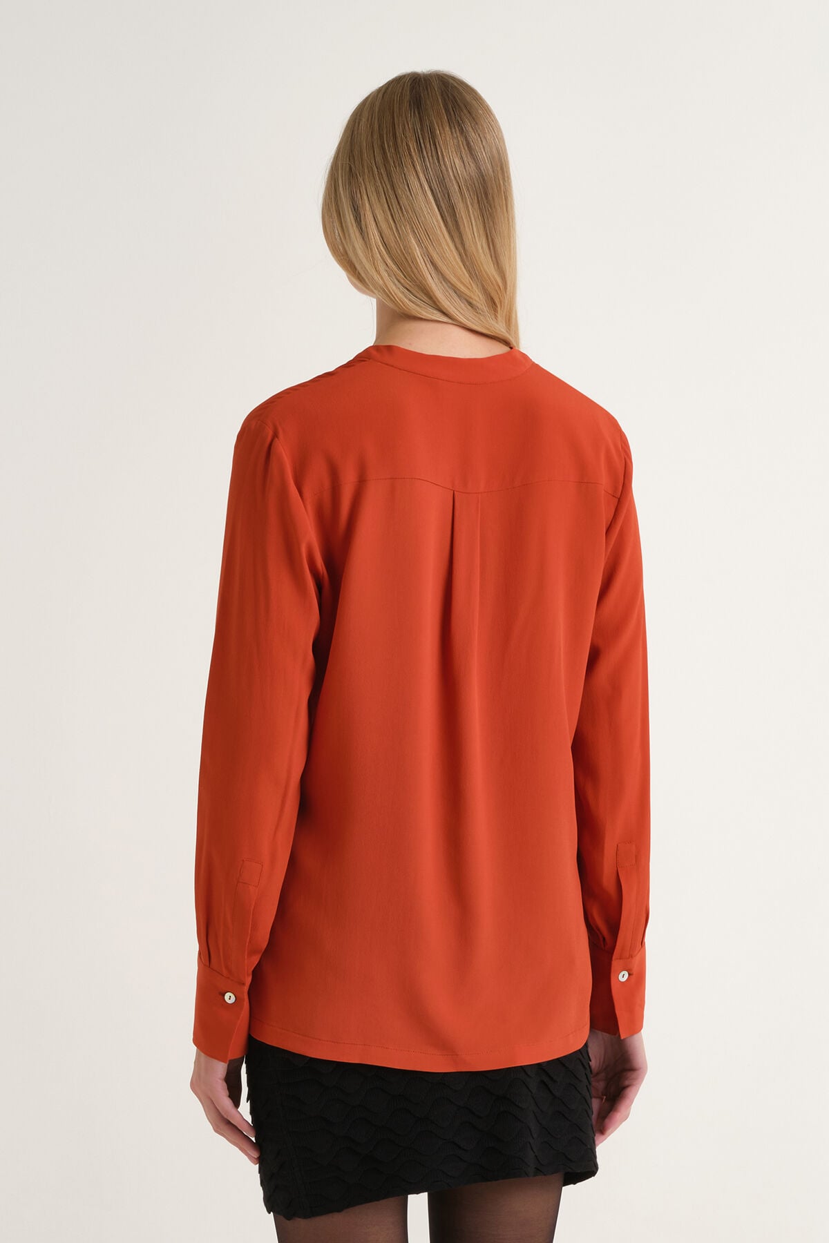Maliparmi FLUID CREPE SHIRT Rust JM103350672 Maliparmi FLUID CREPE SHIRT Rust JM103350672