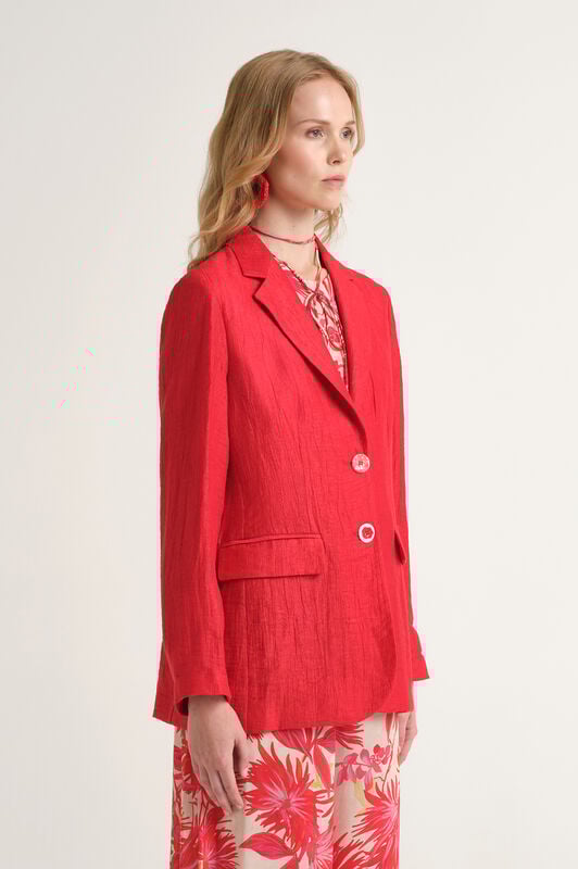 Malìparmi GIACCA LINEN JACQUARD Corallo JD648440102