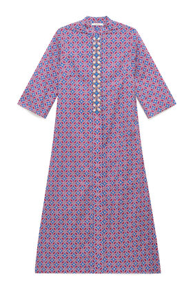 Malìparmi ABITO FLORAL SPIN Blu JF669915215