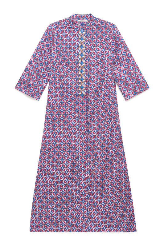 Malìparmi FLORAL SPIN DRESS Blue JF669915215