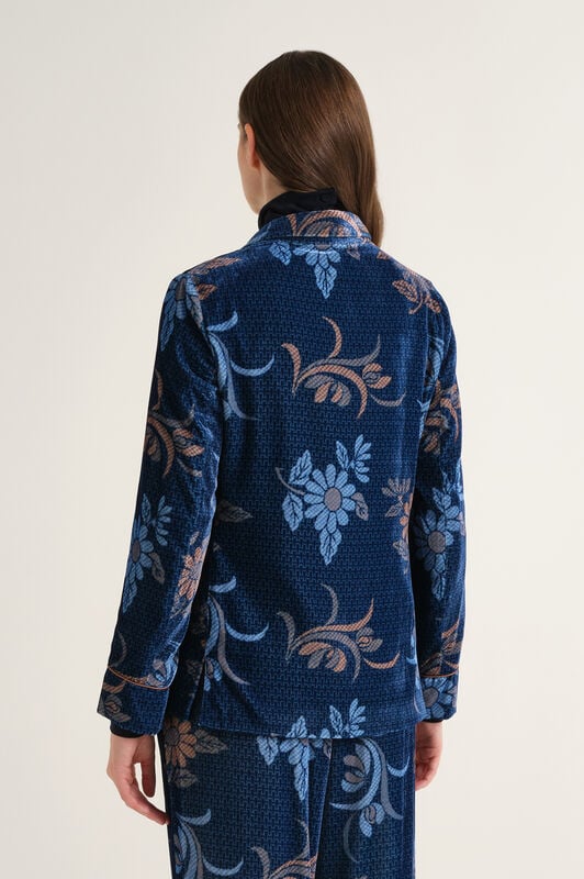 Maliparmi COLLECTION PRINT BLAZER Blue JD645261058 Maliparmi COLLECTION PRINT BLAZER Blue JD645261058