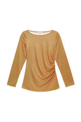 Maliparmi MICRO PRINT JERSEY T-SHIRT Acid Green JK030070654 Maliparmi MICRO PRINT JERSEY T-SHIRT Acid Green JK030070654