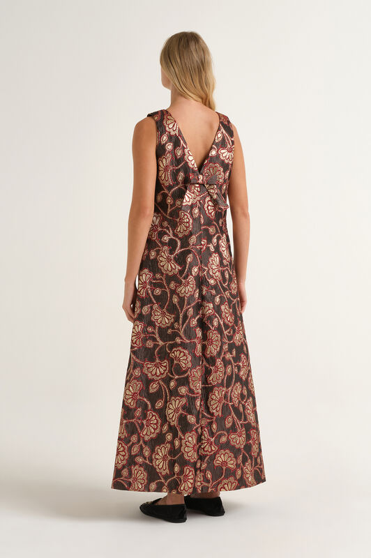 Maliparmi GILDED GARDEN DRESS Burgundy JF672850680