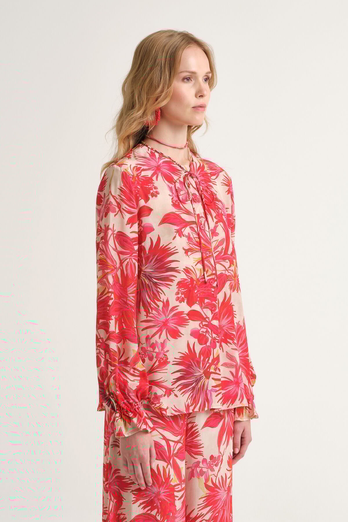 Malìparmi BOTANICAL JUNGLE SHIRT Red JM558350663 Malìparmi BOTANICAL JUNGLE SHIRT Red JM558350663