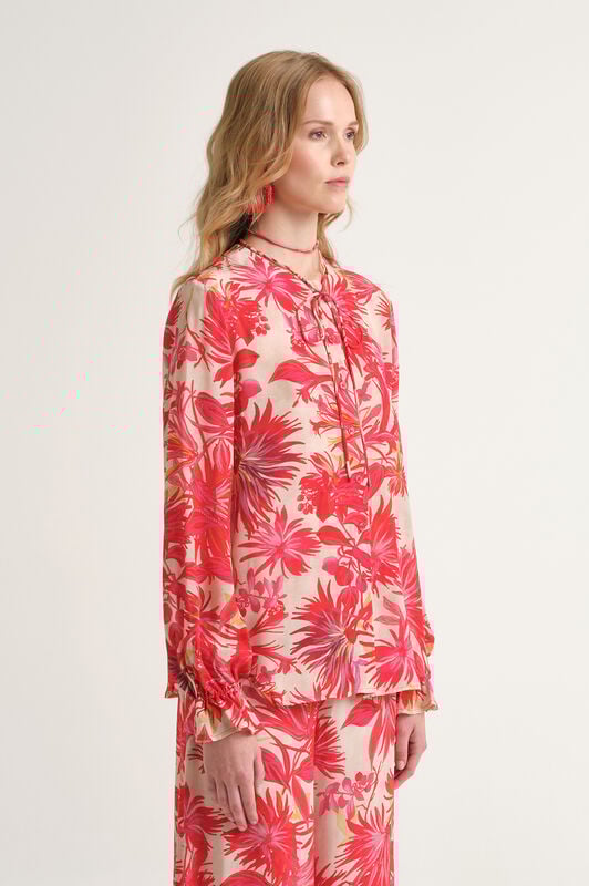 Malìparmi BOTANICAL JUNGLE SHIRT Red JM558350663 Malìparmi BOTANICAL JUNGLE SHIRT Red JM558350663