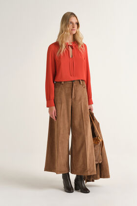 Maliparmi CORDUROY VELVET TROUSER Camel JH804061060