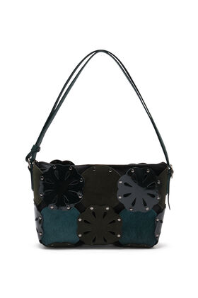 Maliparmi FLOWER BAG LEATHER BLOOM Verde Scuro BH031101574