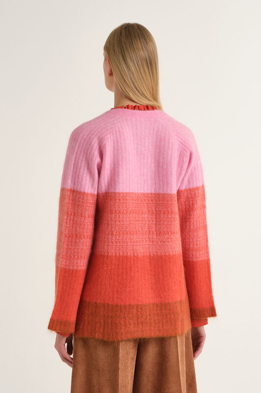 Maliparmi CARDIGAN WOOL WINTER SUNSET Marrone JN371378217 Maliparmi CARDIGAN WOOL WINTER SUNSET Marrone JN371378217