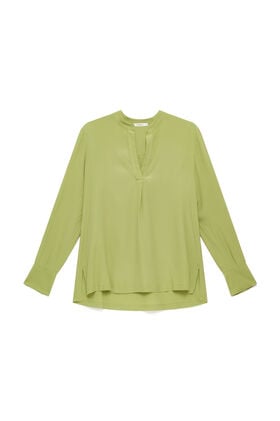Malìparmi FLUID CREPE SHIRT Green JM103350672