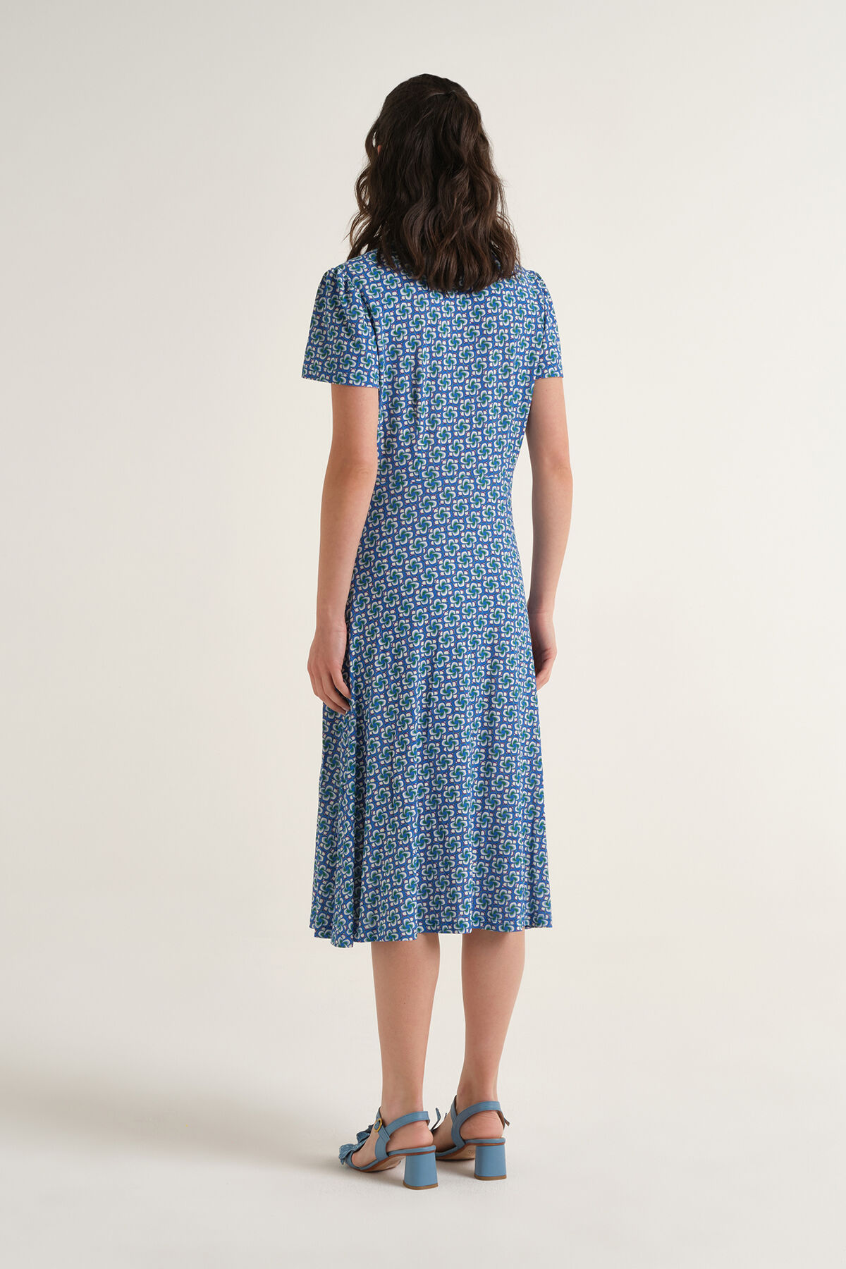 Malìparmi MINI MOULINÉ DRESS Blue JF679770675