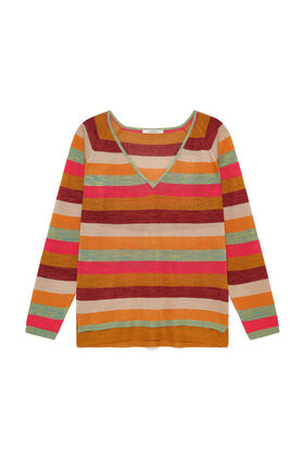 Malìparmi VISCOSE FLUID SWEATER Rust JQ512177100