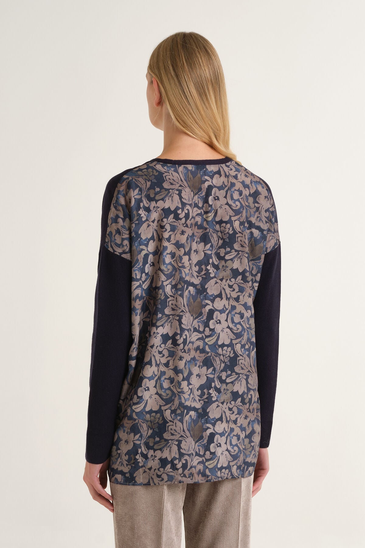 Maliparmi MAGLIA NEW MERINOS BLEND Blu Notte JQ512778199 Maliparmi MAGLIA NEW MERINOS BLEND Blu Notte JQ512778199