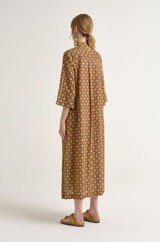 Malìparmi FLORAL SPIN KLEID Gelb JF669915215 Malìparmi FLORAL SPIN KLEID Gelb JF669915215