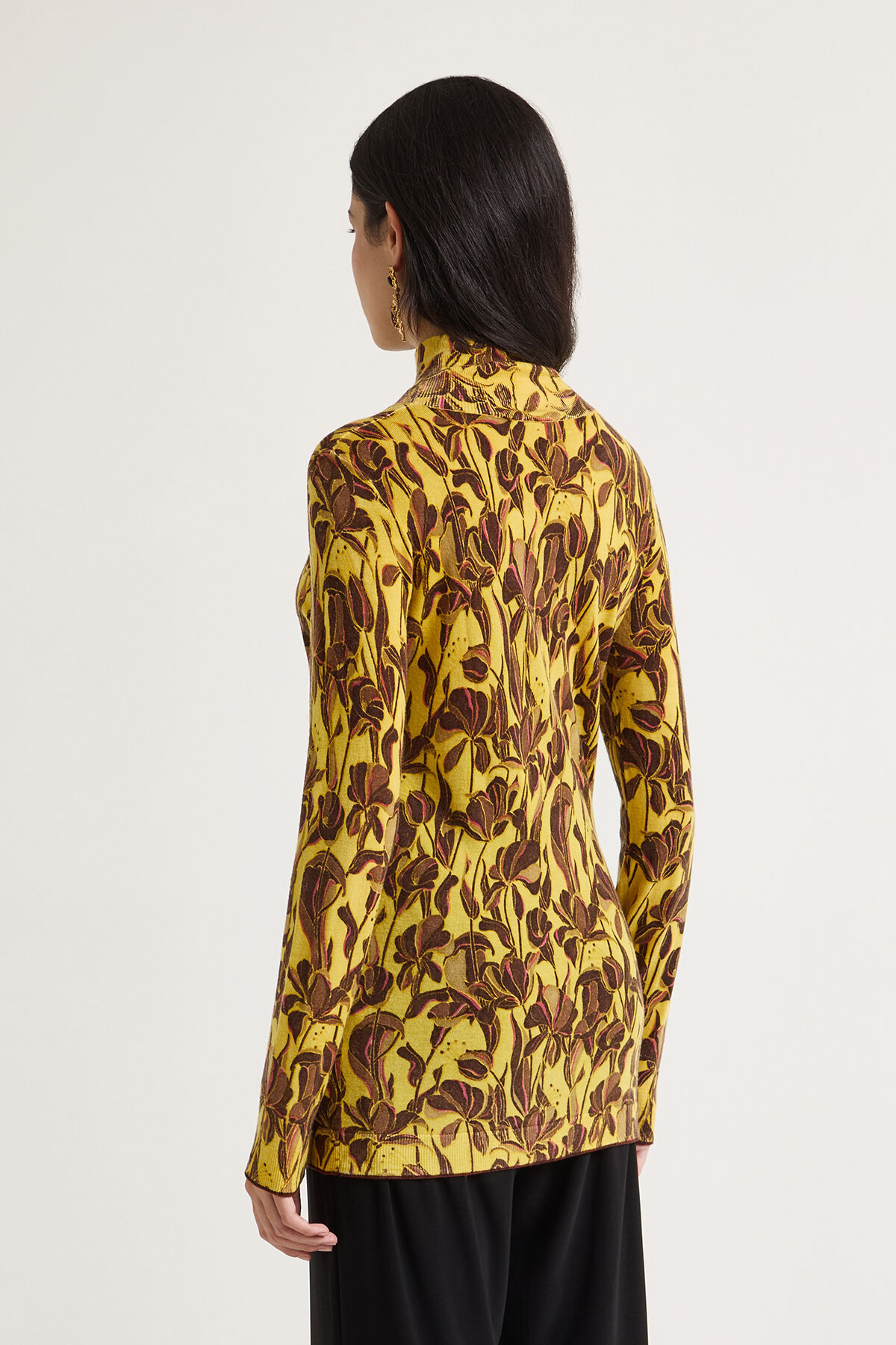 Maliparmi PRINTED KNIT KNITWEAR Yellow JQ510478200