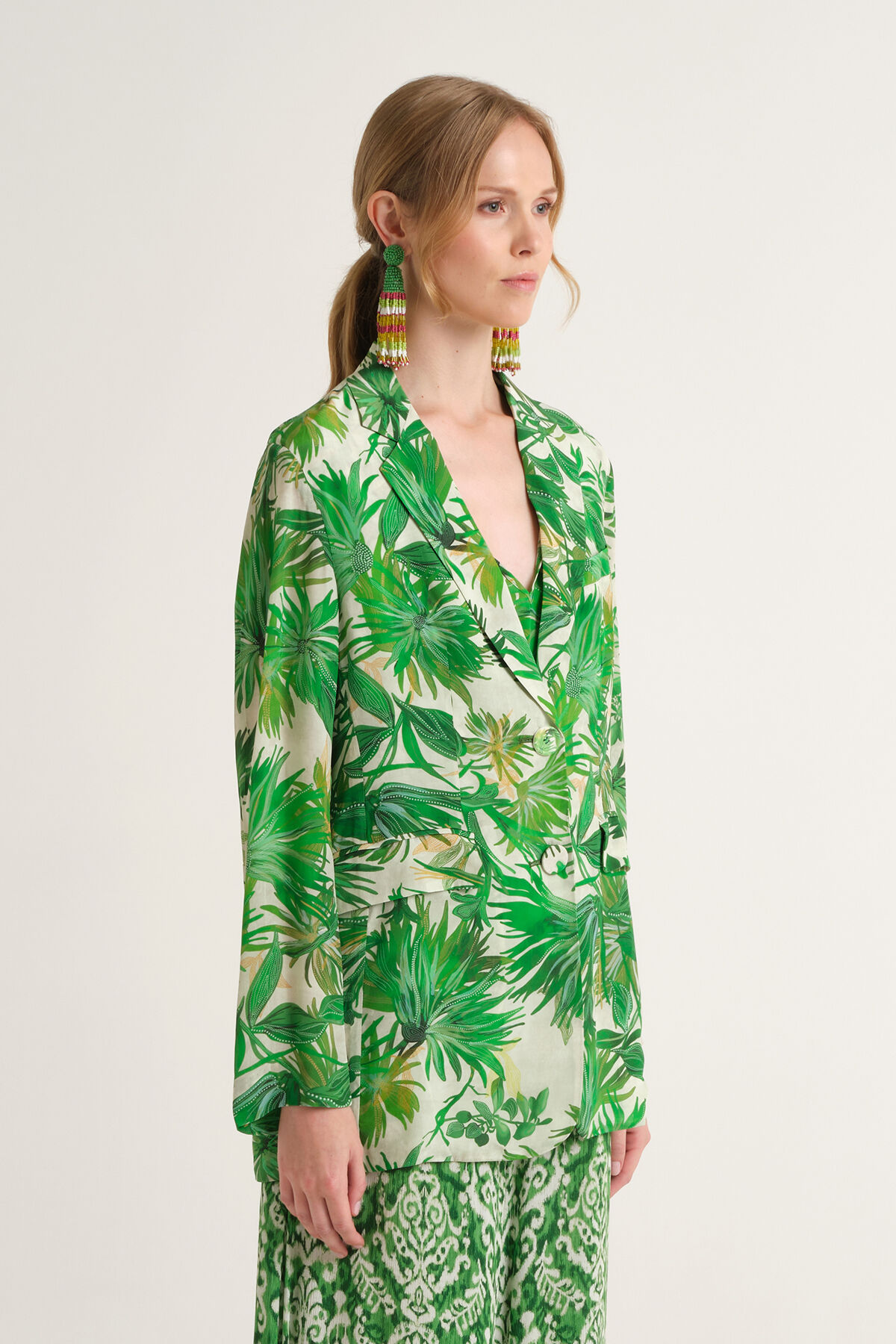 Malìparmi BOTANICAL JUNGLE JACKET Green JD005950663
