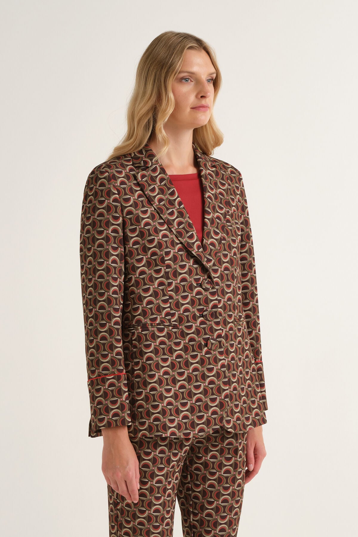 Maliparmi GRAPHIC ORBIT BLAZER Green JD648950687
