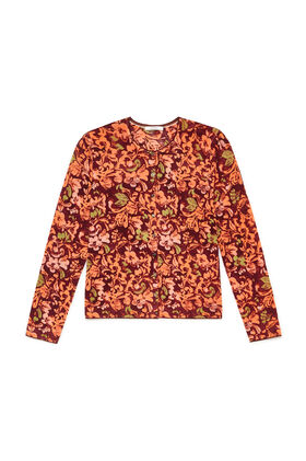 Maliparmi CARDIGAN PRINTED KNIT Rosso JN355178200