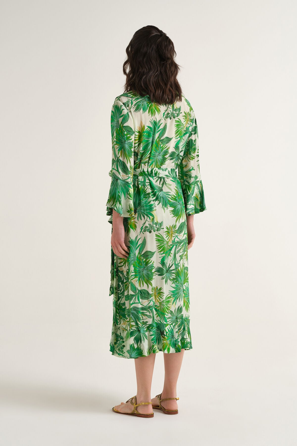 Malìparmi BOTANICAL JUNGLE DRESS Green JF670450663 Malìparmi BOTANICAL JUNGLE DRESS Green JF670450663
