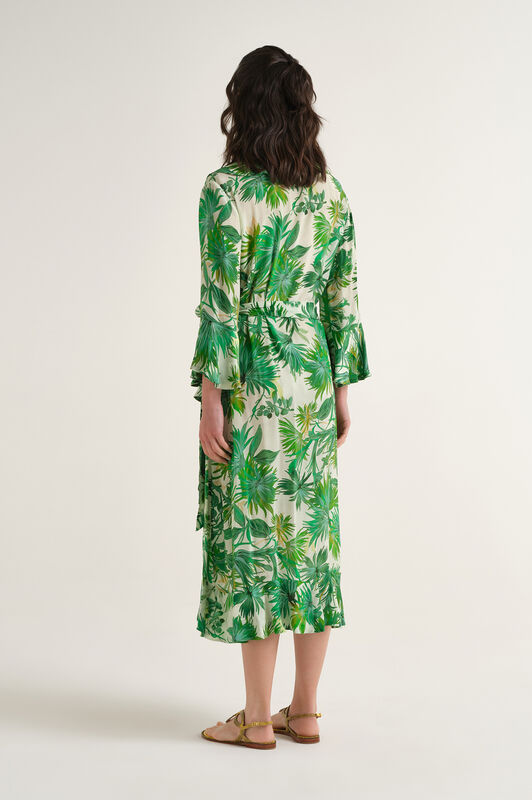Malìparmi BOTANICAL JUNGLE DRESS Green JF670450663 Malìparmi BOTANICAL JUNGLE DRESS Green JF670450663