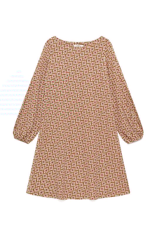 Malìparmi MINI MOULINÉ DRESS Brown JF668970675