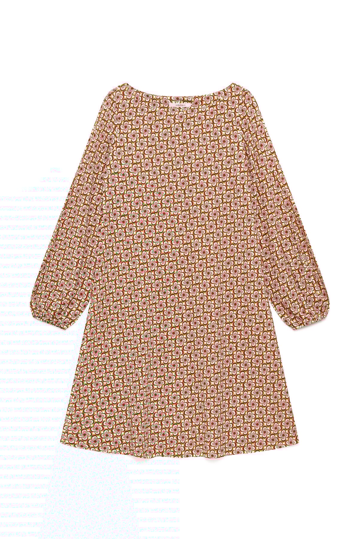 Malìparmi MINI MOULINÉ DRESS Brown JF668970675