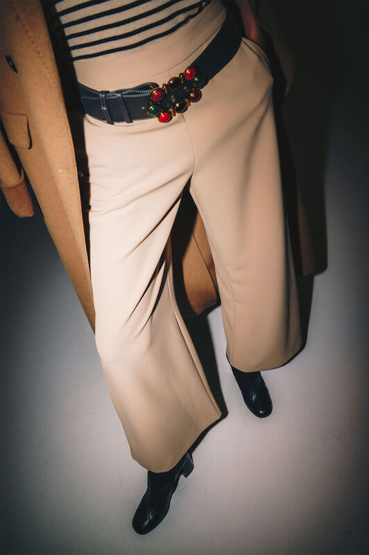 Maliparmi CADY TROUSERS Taupe JH805350658