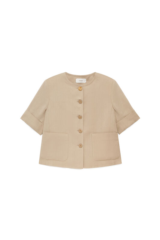 Malìparmi TIMELESS LINEN JACKET Sand JD648140106