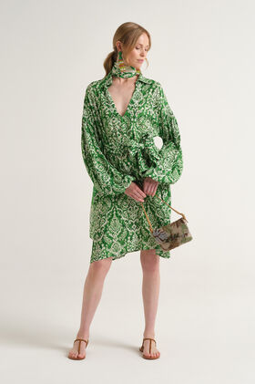 Malìparmi DREAMSCAPE IKAT DRESS Green JF672050671