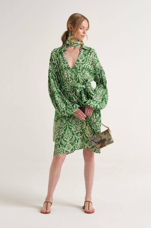 Malìparmi DREAMSCAPE IKAT KLEID Grün JF672050671 Malìparmi DREAMSCAPE IKAT KLEID Grün JF672050671