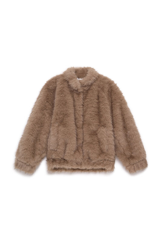Maliparmi PUFFY FUR JACKET Rock JA537050696
